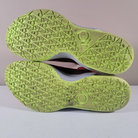 Nike KD 5 DMV 554988 610 Size 10 Bright Crimson/Volt-Wolf Grey Basketball Shoes - Picture 8 of 11